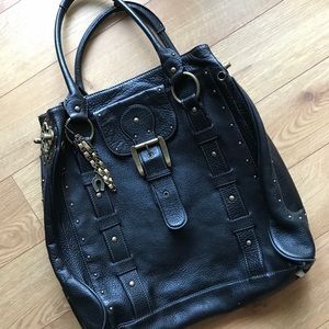 Betsey Johnson Black Leather Bag